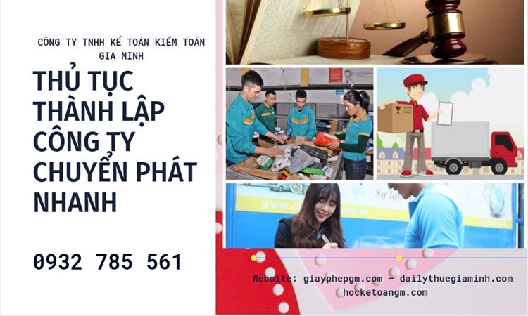 Thủ tục thành lập công ty chuyển phát nhanh tại Huyện Yên Mỹ