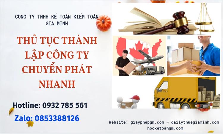 Thủ tục thành lập công ty chuyển phát nhanh tại Lai Châu