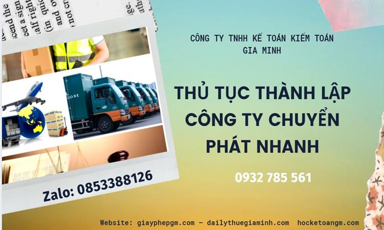 Thủ tục thành lập công ty chuyển phát nhanh tại Ninh Bình