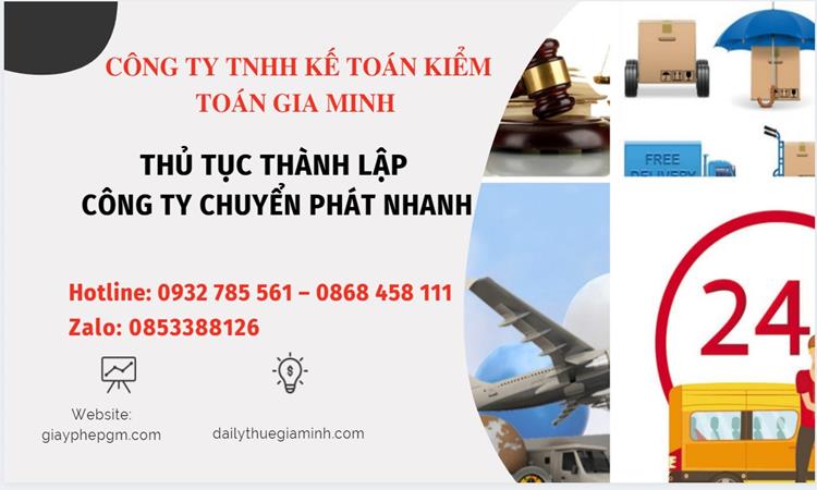 Thủ tục thành lập công ty chuyển phát nhanh tại Quận 10