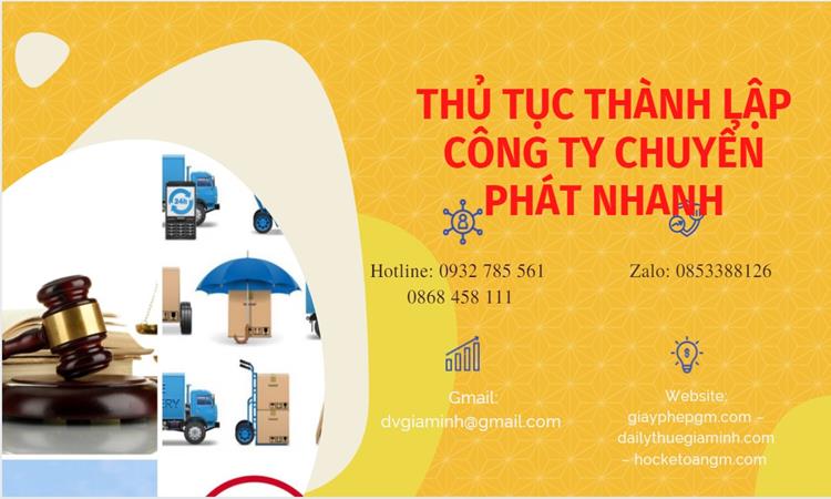 Thủ tục thành lập công ty chuyển phát nhanh tại Quận 4