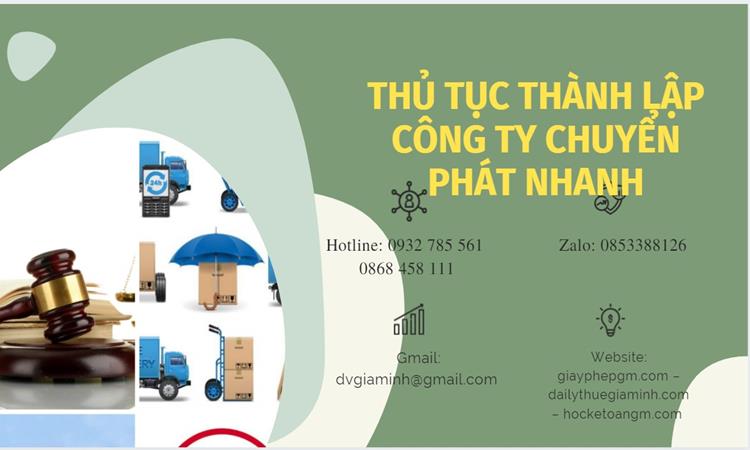 Thủ tục thành lập công ty chuyển phát nhanh tại Quận 5