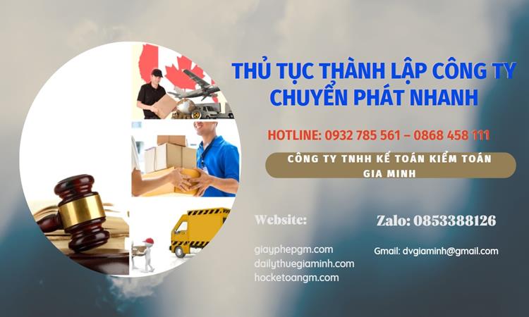 Thủ tục thành lập công ty chuyển phát nhanh tại Quận Bắc Từ Liêm