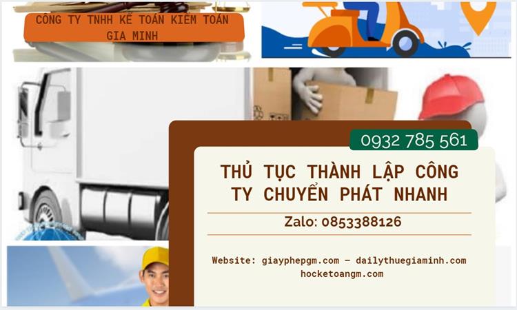 Thủ tục thành lập công ty chuyển phát nhanh tại Quận Hoàng Mai