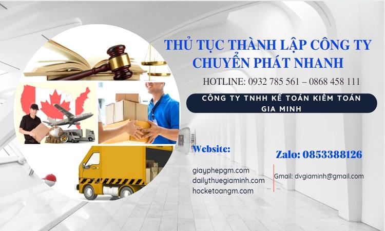 Thủ tục thành lập công ty chuyển phát nhanh tại Quận Long Biên