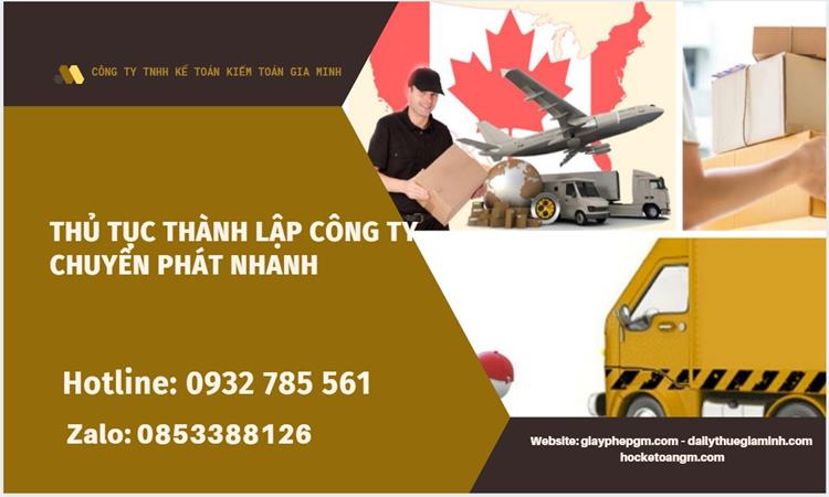 Thủ tục thành lập công ty chuyển phát nhanh tại Quận Nam Từ Liêm