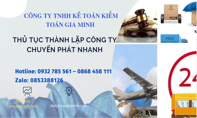 Thủ tục thành lập công ty chuyển phát nhanh tại Quận Ninh Kiều