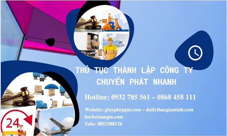 Thủ tục thành lập công ty chuyển phát nhanh tại Quận Phú Nhuận