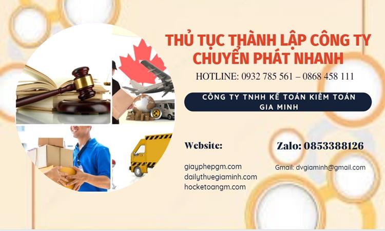 Thủ tục thành lập công ty chuyển phát nhanh tại Quận Tây Hồ