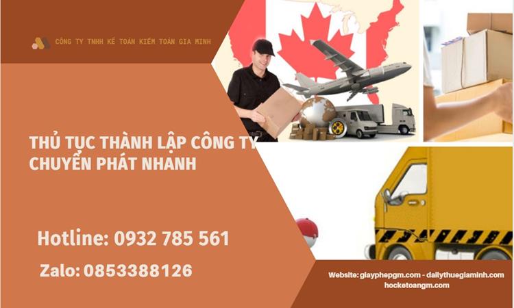 Thủ tục thành lập công ty chuyển phát nhanh tại Quảng Trị