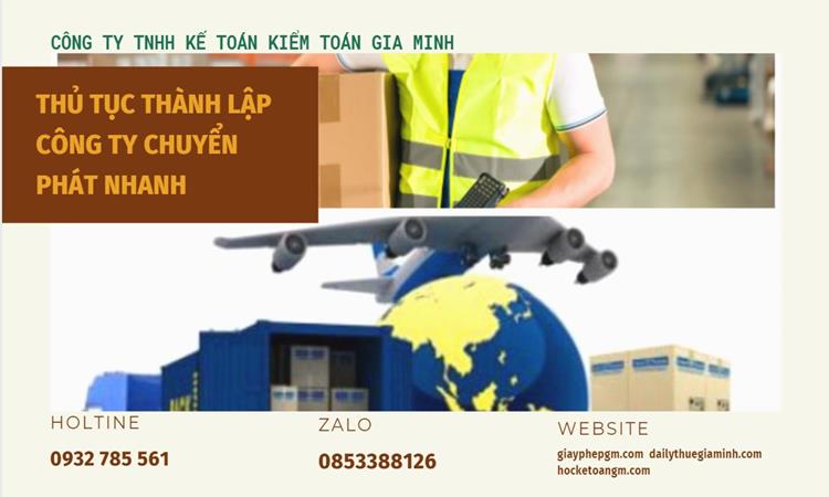 Thủ tục thành lập công ty chuyển phát nhanh tại Thái Nguyên