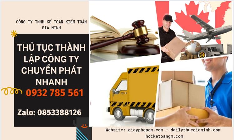Thủ tục thành lập công ty chuyển phát nhanh tại Thanh Hóa