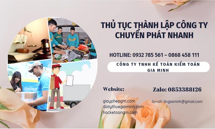 Thủ tục thành lập công ty chuyển phát nhanh tại Thành Phố Hưng Yên