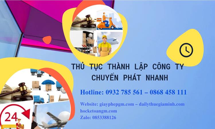 Thủ tục thành lập công ty chuyển phát nhanh tại Thành Phố Thủ Đức