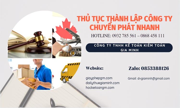 Thủ tục thành lập công ty chuyển phát nhanh tại Thị Xã Mỹ Hào