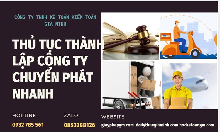 Thủ tục thành lập công ty chuyển phát nhanh tại Trà Vinh