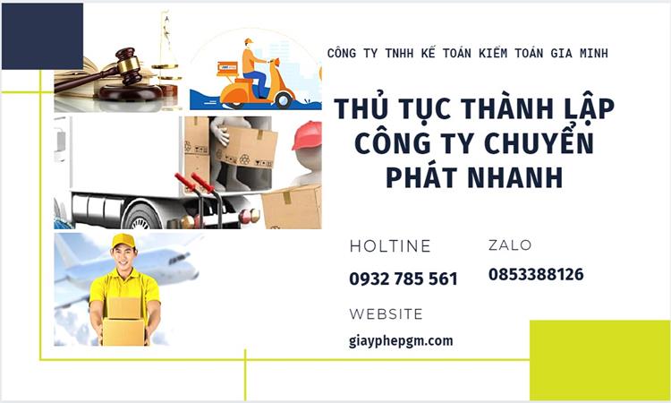 Thủ tục thành lập công ty chuyển phát nhanh tại Tuyên Quang