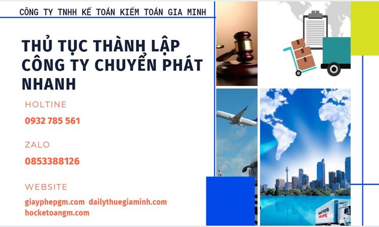 Thủ tục thành lập công ty chuyển phát nhanh tại Yên Bái