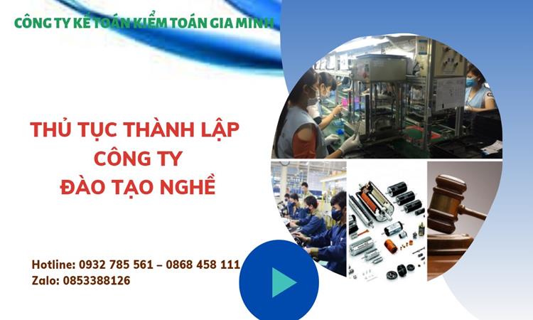 Thủ tục thành lập công ty đào tạo nghề tại Huyện Đan Phượng