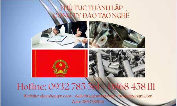 Thủ tục thành lập công ty đào tạo nghề tại Huyện Nhà Bè