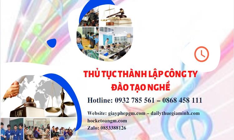 Thủ tục thành lập công ty đào tạo nghề tại Quận 2