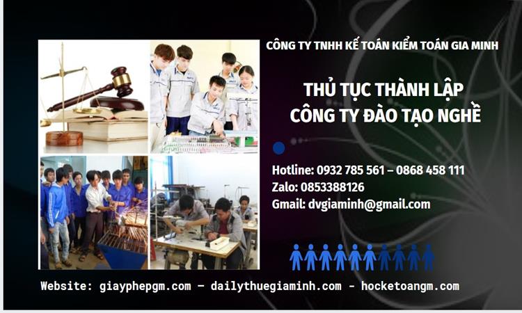 Thủ tục thành lập công ty đào tạo nghề tại Quận Phú Nhuận