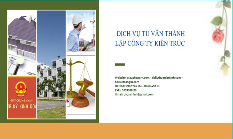 Thủ tục thành lập công ty kiến trúc tại Bắc Kạn