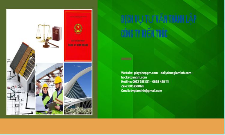Thủ tục thành lập công ty kiến trúc tại Bắc Ninh 