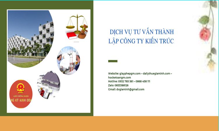 Thủ tục thành lập công ty kiến trúc tại Bến Tre 