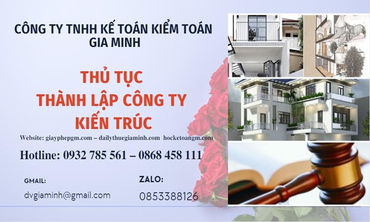 Thủ tục thành lập công ty kiến trúc tại Hải Phòng
