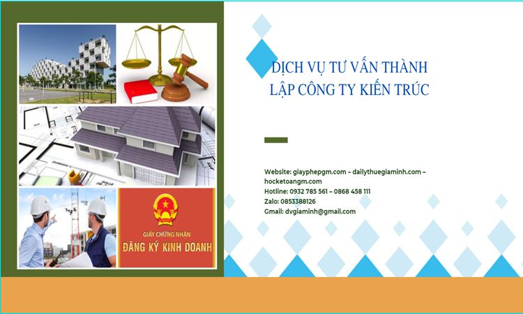 Thủ tục thành lập công ty kiến trúc tại Huyện Bình Chánh