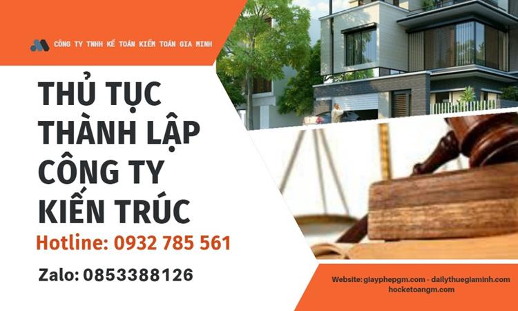 Thủ tục thành lập công ty kiến trúc tại Huyện Chương Mỹ 