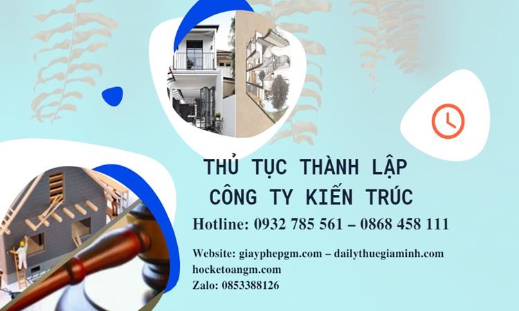 Thủ tục thành lập công ty kiến trúc tại Huyện Cờ Đỏ
