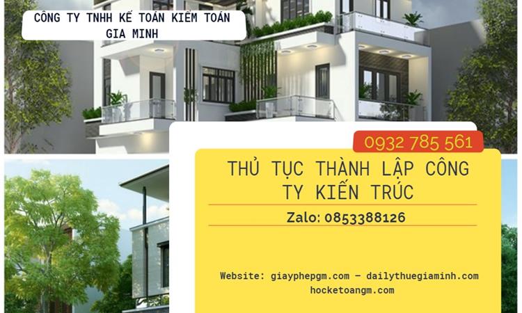 Thủ tục thành lập công ty kiến trúc tại Huyện Hoài Đức 