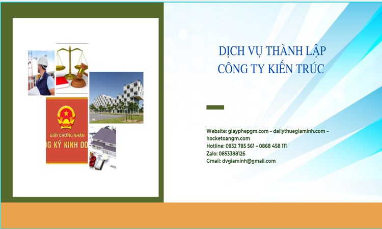 Thủ tục thành lập công ty kiến trúc tại Huyện Kim Động