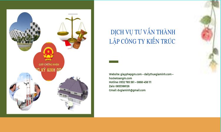 Thủ tục thành lập công ty kiến trúc tại Huyện Lý Nhân