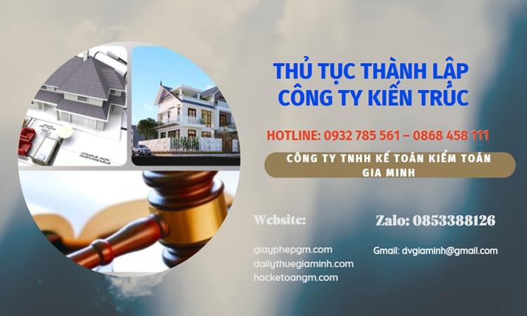 Thủ tục thành lập công ty kiến trúc tại Huyện Quốc Oai 