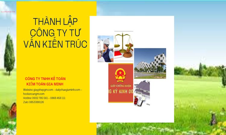 Thủ tục thành lập công ty kiến trúc tại Huyện Thạch Thất