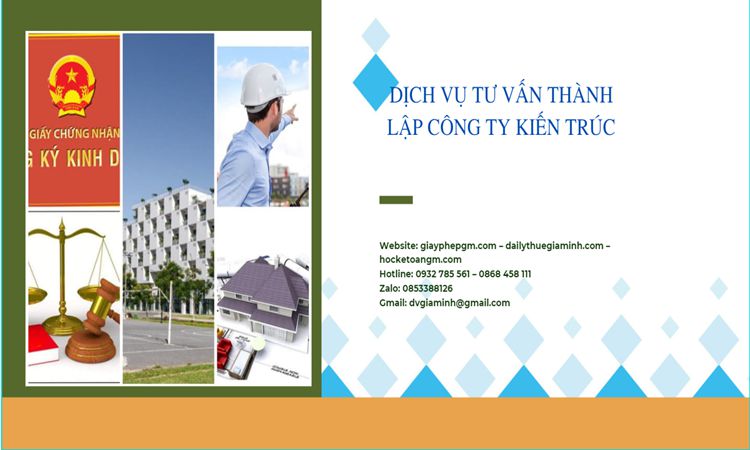 Thủ tục thành lập công ty kiến trúc tại Huyện Tiên Lữ 