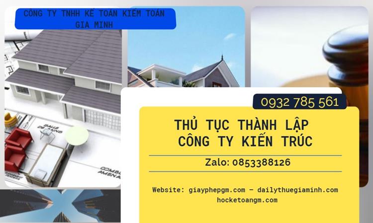Thủ tục thành lập công ty kiến trúc tại Nam Định 
