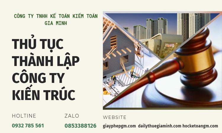 Thủ tục thành lập công ty kiến trúc tại Nghệ An