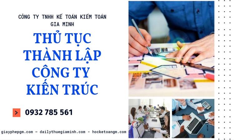 Thủ tục thành lập công ty kiến trúc tại Nha Trang 