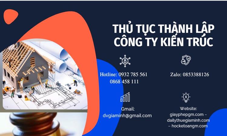 Thủ tục thành lập công ty kiến trúc tại Quận 12