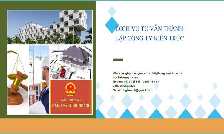 Thủ tục thành lập công ty kiến trúc tại Quận 4 