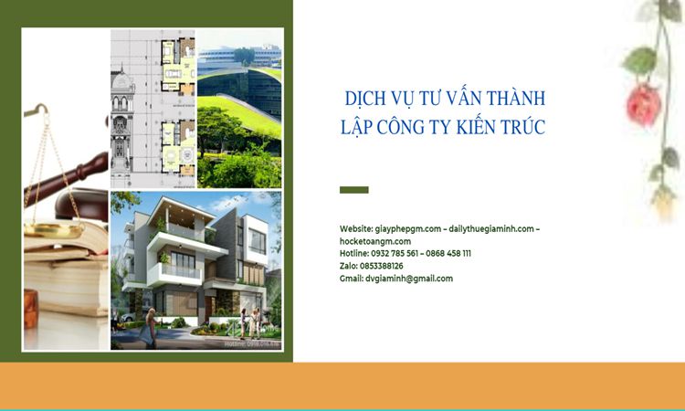 Thủ tục thành lập công ty kiến trúc tại Quận Bắc Từ Liêm