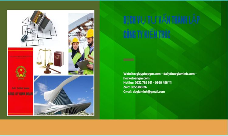 Thủ tục thành lập công ty kiến trúc tại Quận Bình Tân 