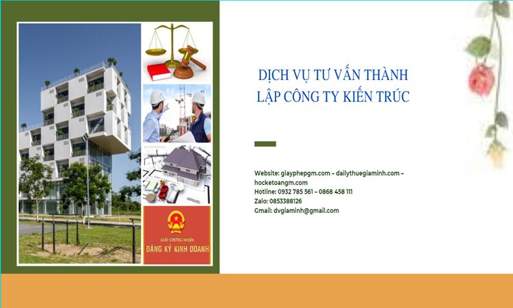 Thủ tục thành lập công ty kiến trúc tại Quận Bình Thạnh 