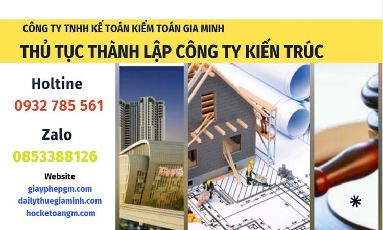 Thủ tục thành lập công ty kiến trúc tại Quận Đống Đa 
