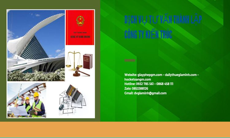 Thủ tục thành lập công ty kiến trúc tại Quận Tân Phú 