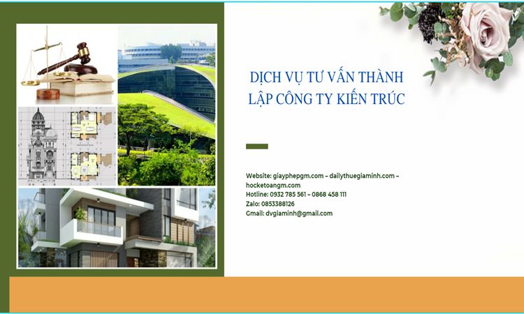 Thủ tục thành lập công ty kiến trúc tại Quận Tây Hồ 